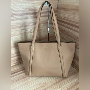 Kate Spade Daniels Drive cherie tote bag in hazel pebbled leather